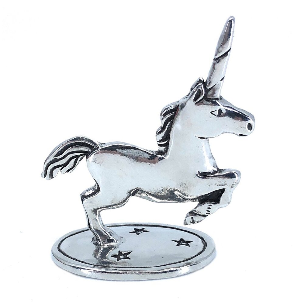 Handmade Unicorn Princess Ring Holder Dish Bowl Jewelry Pewter NEW